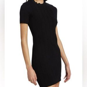 Abercrombie & Fitch Short Sleeve Mini Ribbed Sweater Dress